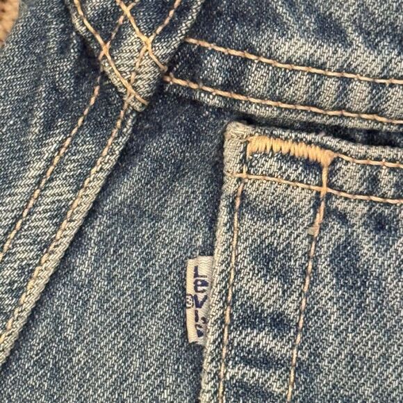 1980's Levis 903 Court Super High Waisted Rare Loose Fit Denim Jeans Sz 7 - Picture 9 of 13